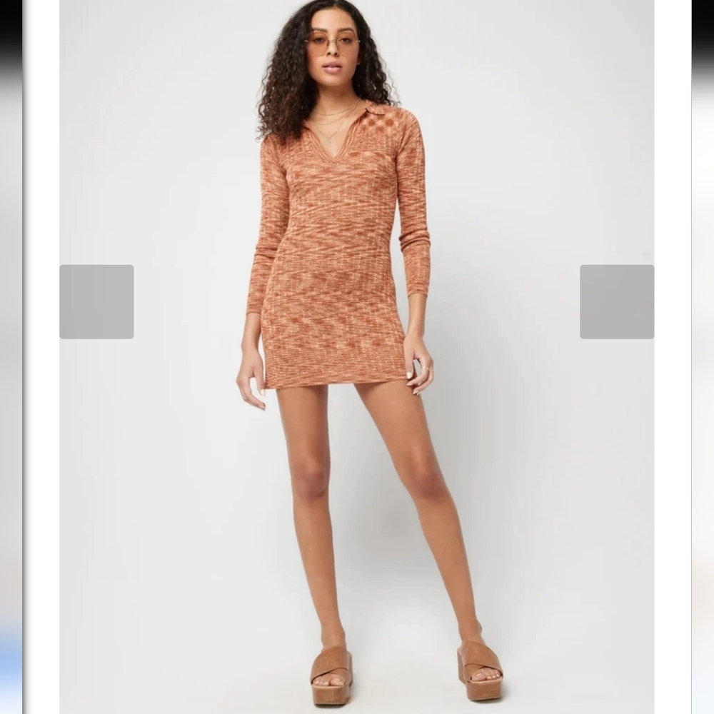 NWT $138 L*SPACE - ARIA DRESS - POOLSIDE LONG SLEEVE -Knit Dress